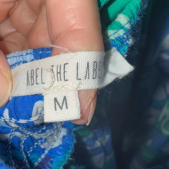 Floral Blue and Green Maxi Dress - Picture 6 of 6